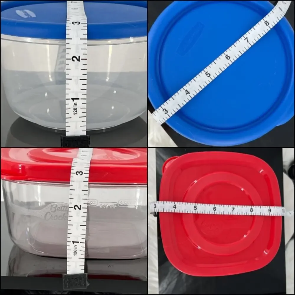 Rubbermaid Betty Crocker Bundle  3-5 Cup Capacity (5 Containers with Lids)